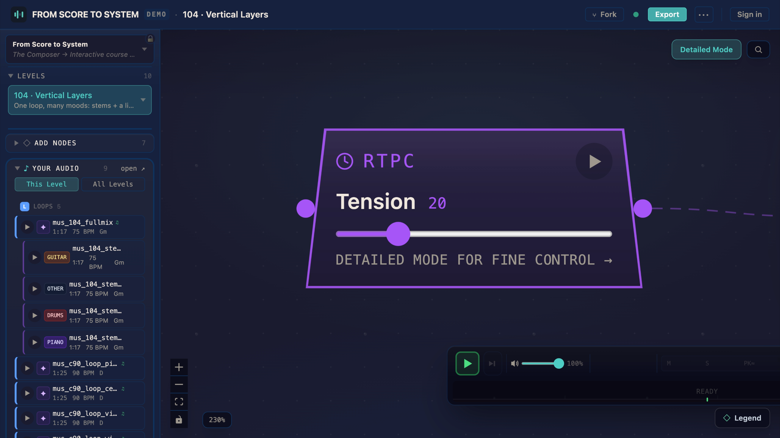 RTPC node close-up