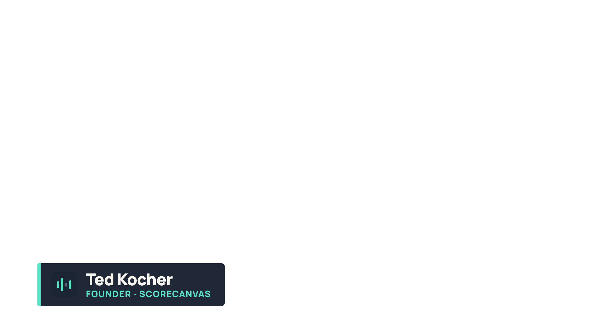 Lower third Ted Kocher